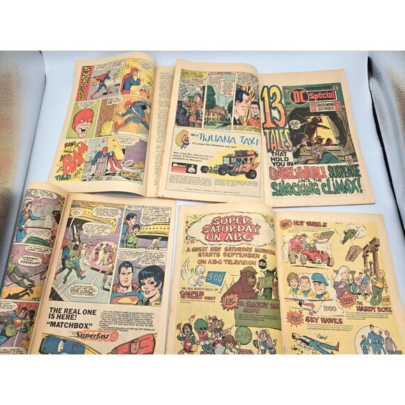 Silver Age Comic Book Lot of 7 Superman Batman Phantom DC Action Coverless - Picture 5 of 6